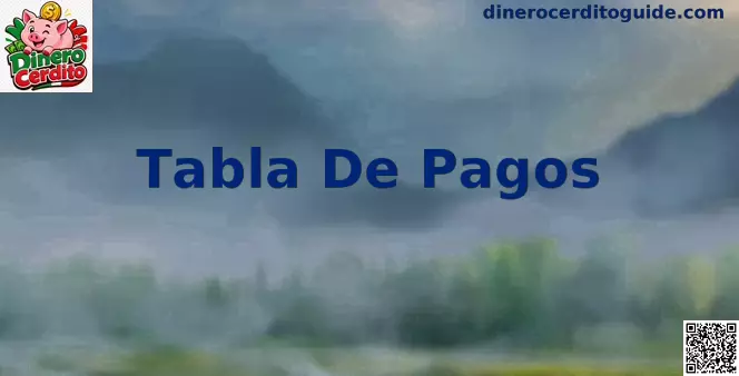 Tabla de pagos en Dinero Cerdito