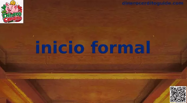 Inicio formal Dinero Cerdito