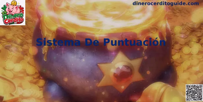 Sistema de puntuación Dinero Cerdito