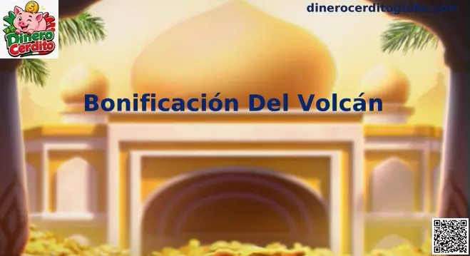 Bonificación Del Volcán en Dinero Cerdito con temática de lava y cerdito